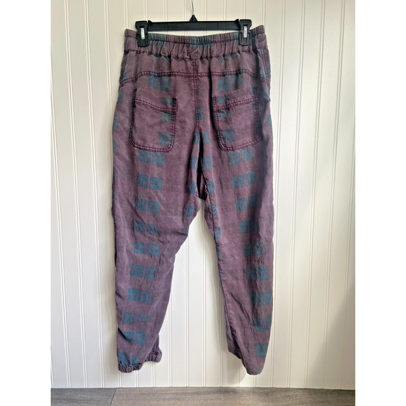 Anthropologie Joggers Women's Small Jacquie Plum Button Fly Pants, Boho Edgy - Picture 7 of 7